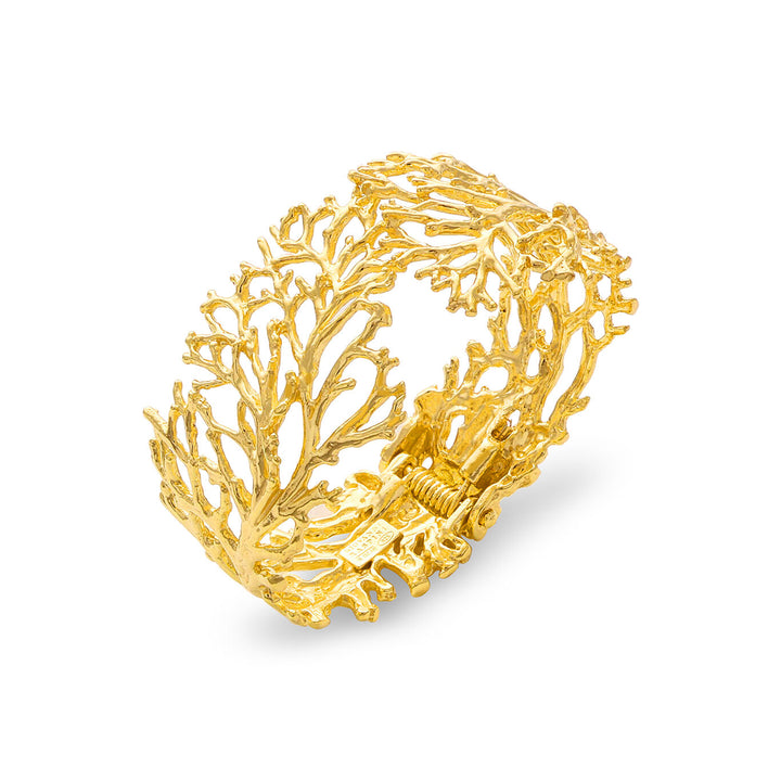 Giovanni Raspini bangle coral Rigid bracelet in 18 kt gold plated silver 8527
