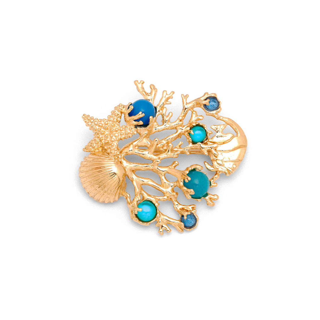 Giovanni Raspini Golden Reef brooch 11905