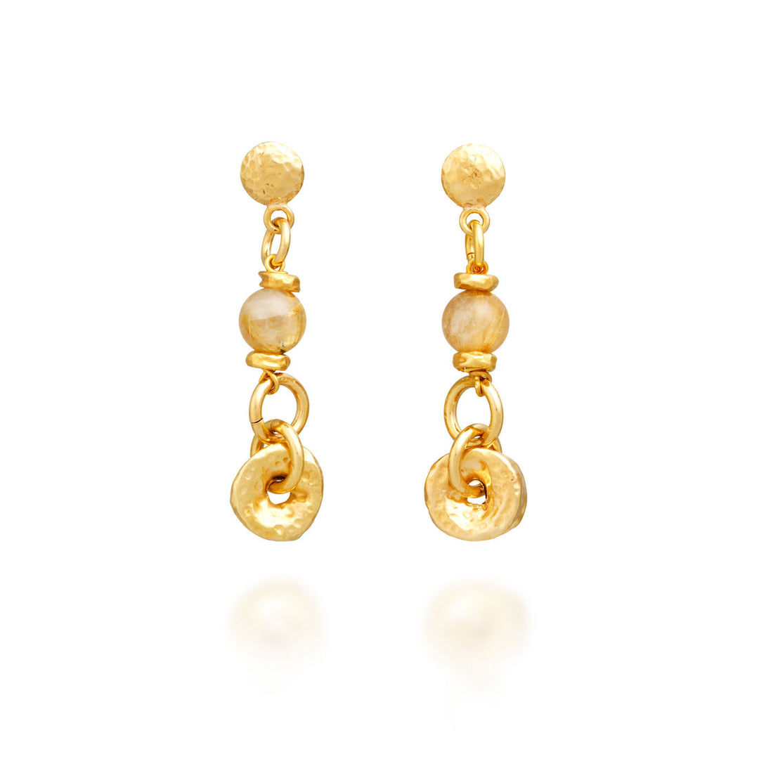 Giovanni Raspini Rutilated Quartz Earrings 12030