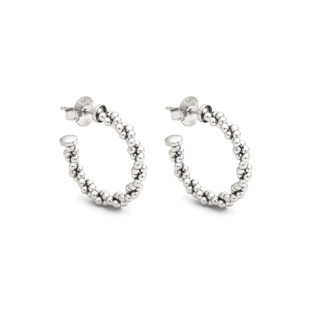 Giovanni Raspini Small Braid Circle Earrings 12351