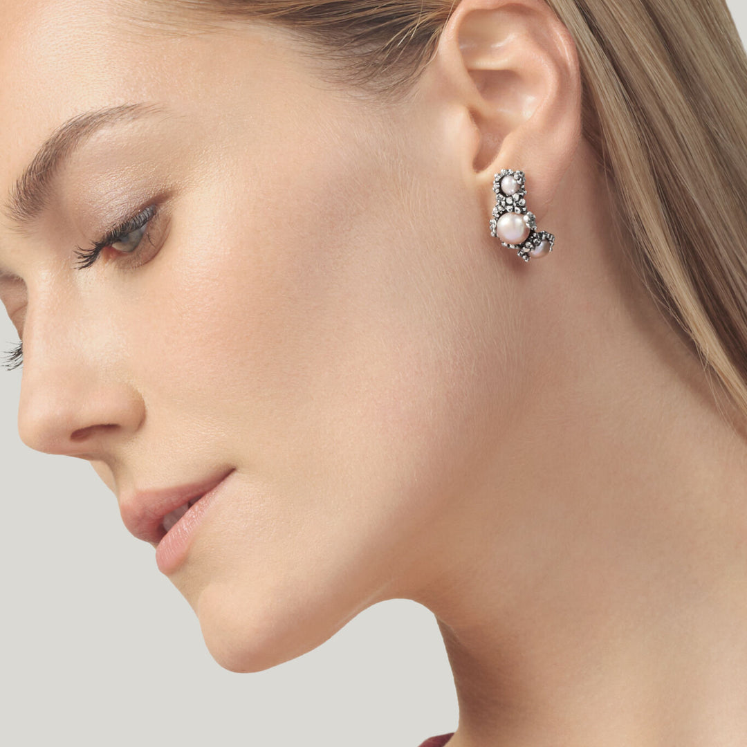 Giovanni Raspini Large Blossom Earrings silver 12488