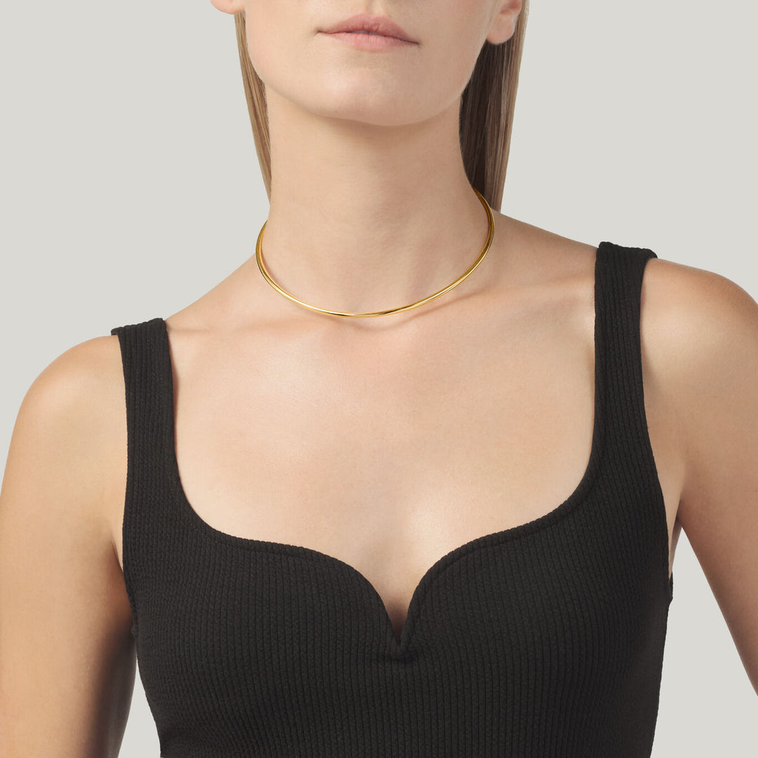 Giovanni Raspini axis necklace 18 kt gold plated silver necklace 12499
