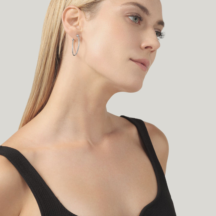 Giovanni Raspini Axis earrings silver 12495