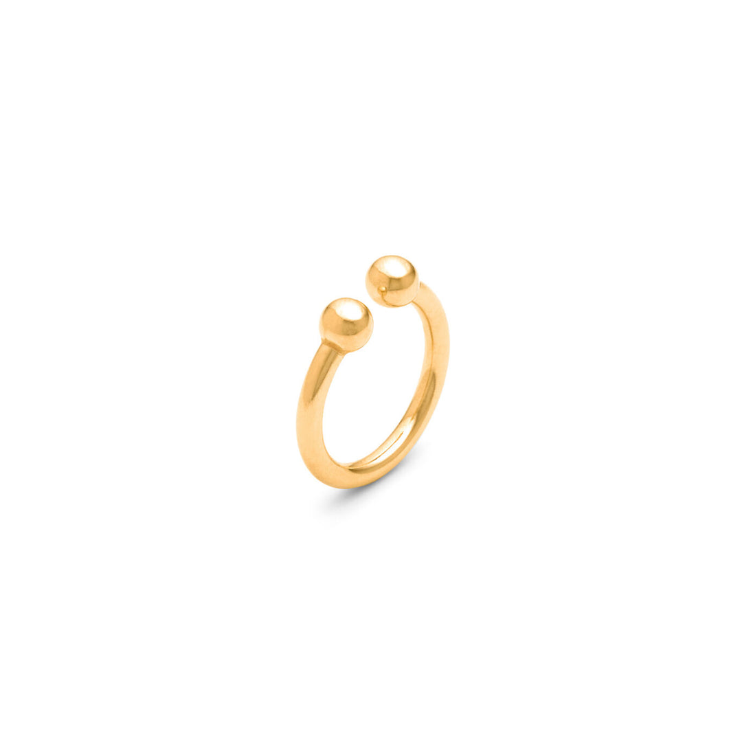 Giovanni Raspini axis ring 18 kt gold plated silver ring 12502
