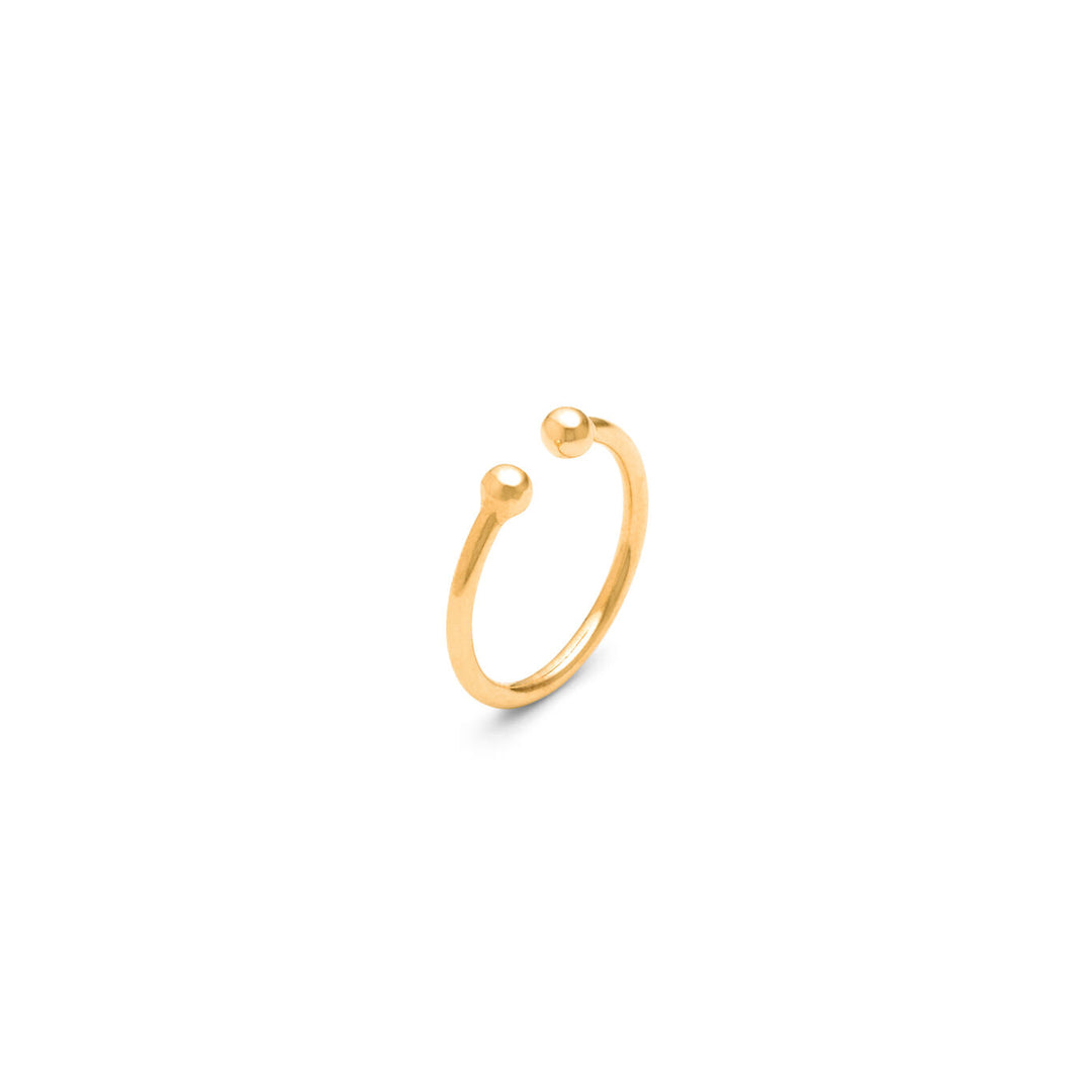 Giovanni Raspini small axis ring 18 kt gold plated silver ring 12503