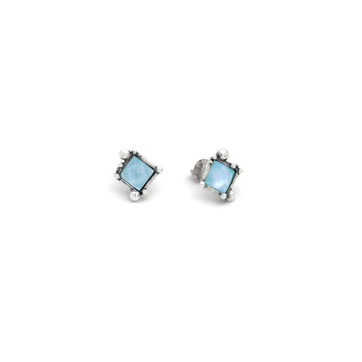 Giovanni Raspini small cocktail earrings Earrings in 925 silver, mother of pearl and crystal 12529