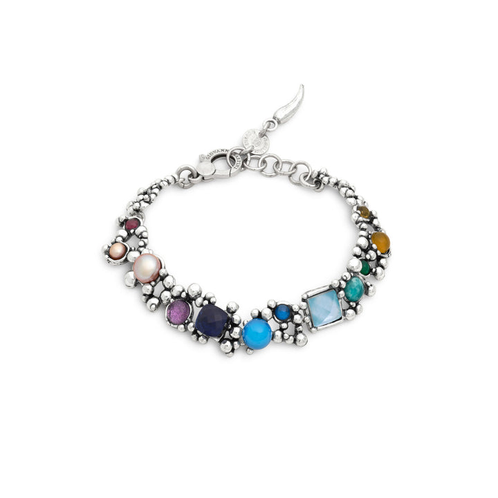 Giovanni Raspini cocktail bracelet Bracelet in 925 silver, natural stones, gems and pearls 12531