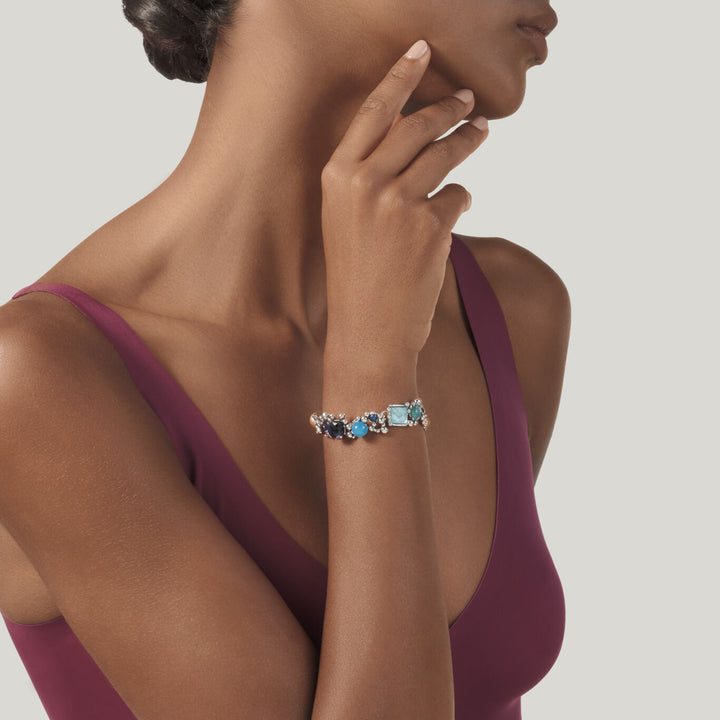 Giovanni Raspini cocktail bracelet Bracelet in 925 silver, natural stones, gems and pearls 12531