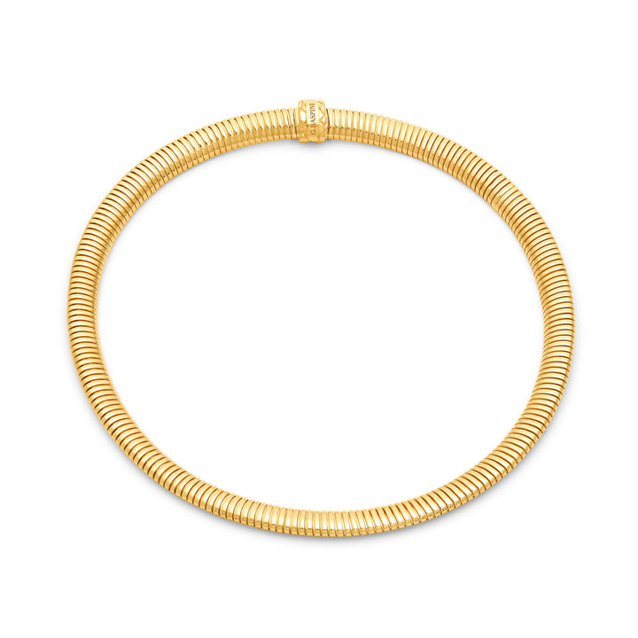 Giovanni Raspini tubigas necklace 18 kt gold plated 925 silver necklace 12540
