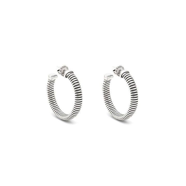 Giovanni Raspini large circle tubigas earrings Earrings in 925 Silver 12534