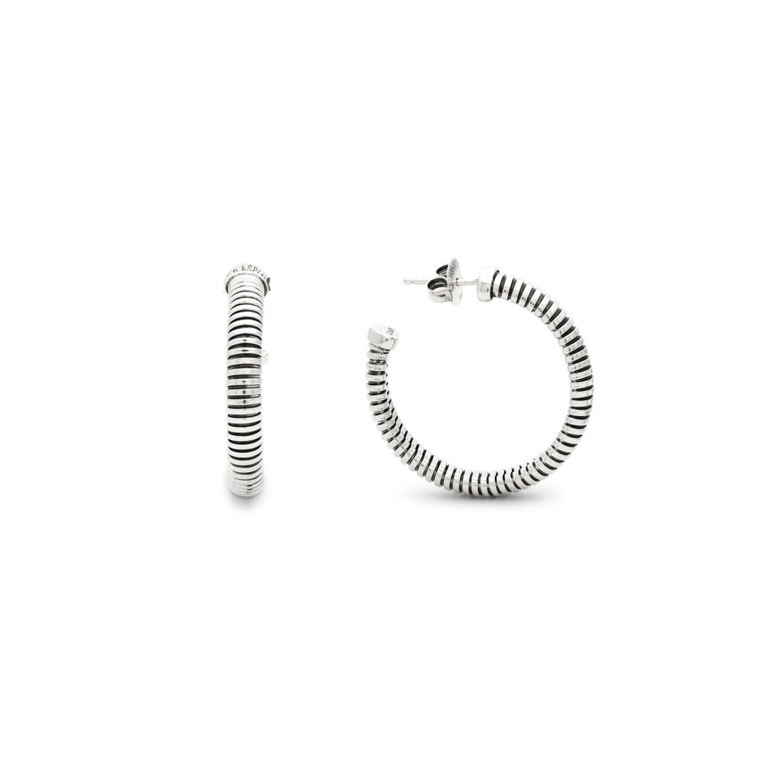 Giovanni Raspini large circle tubigas earrings Earrings in 925 Silver 12534
