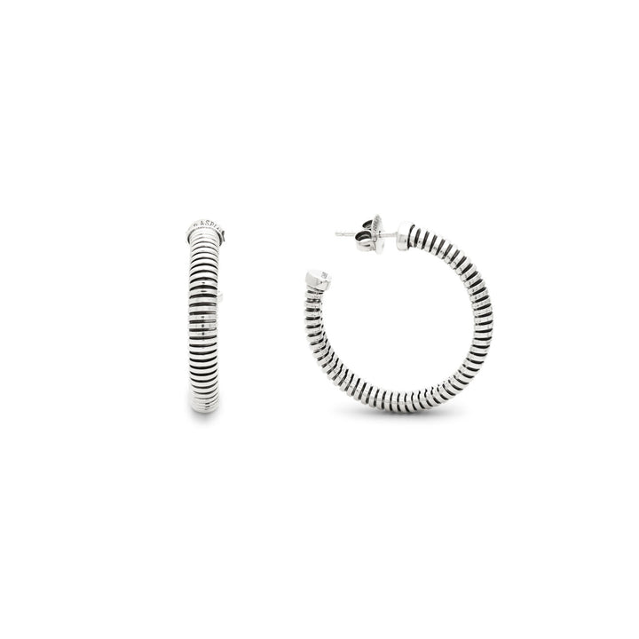 Giovanni Raspini large circle tubigas earrings Earrings in 925 Silver 12534
