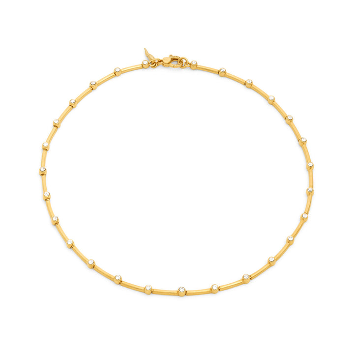 Giovanni Raspini satellite necklace Necklace in 18 kt gold plated 925 silver and zircons 12554