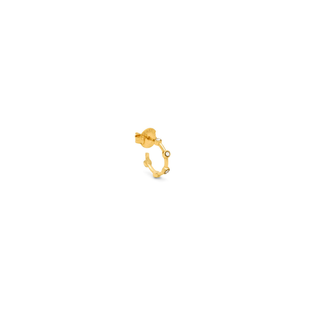 Giovanni Raspini small satellite earrings Earrings in 18 kt gold plated 925 silver and zircons 12557/1