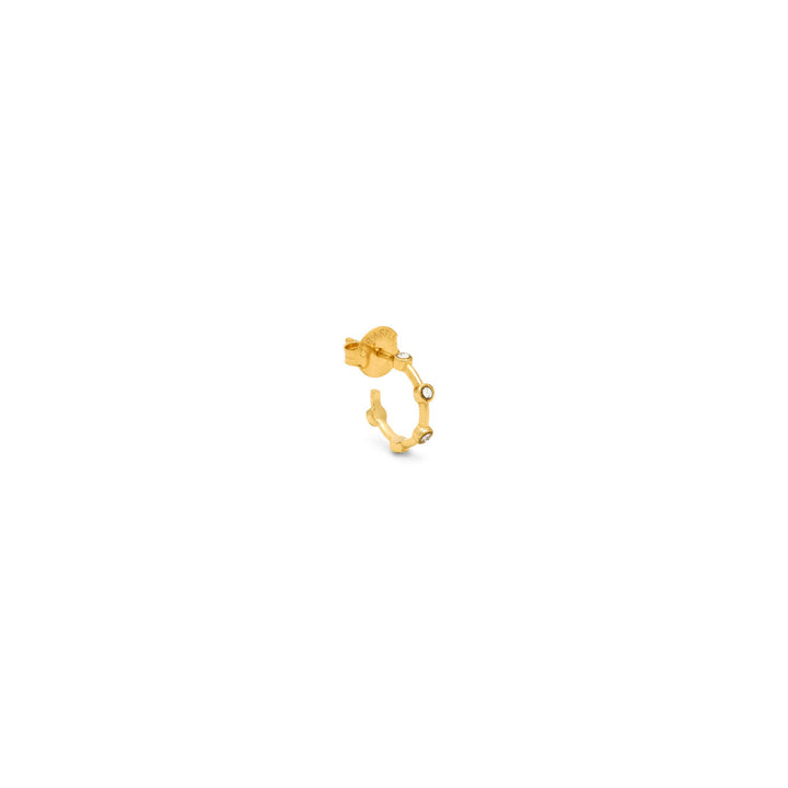 Giovanni Raspini small satellite earrings Earrings in 18 kt gold plated 925 silver and zircons 12557/1