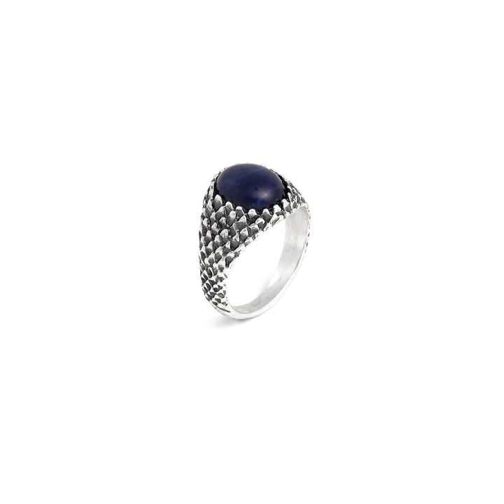 Giovanni Raspini snake pinky ring Ring in 925 silver and sodalite 12560