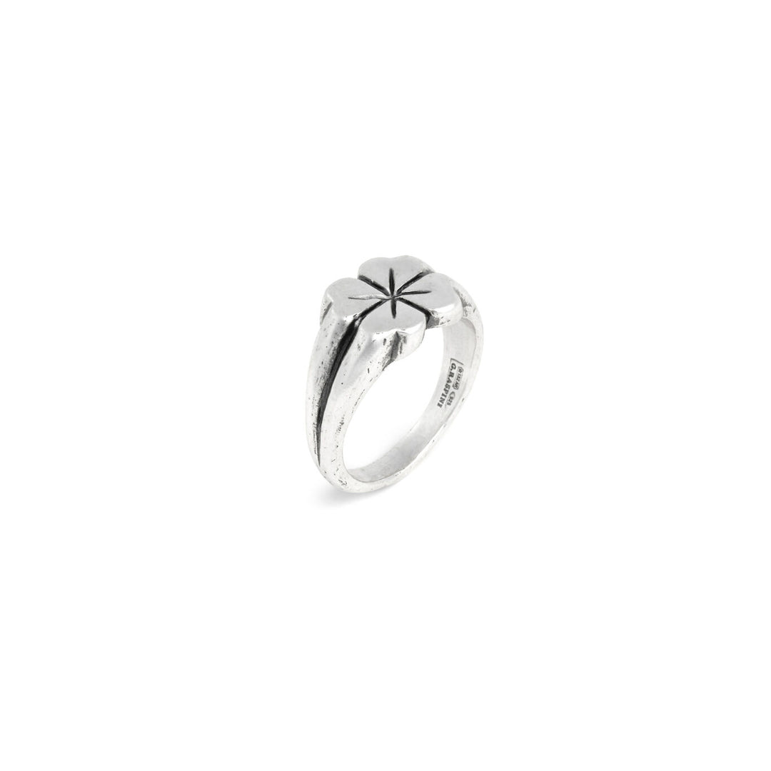 Giovanni Raspini four-leaf clover pinky ring 925 silver ring 12564