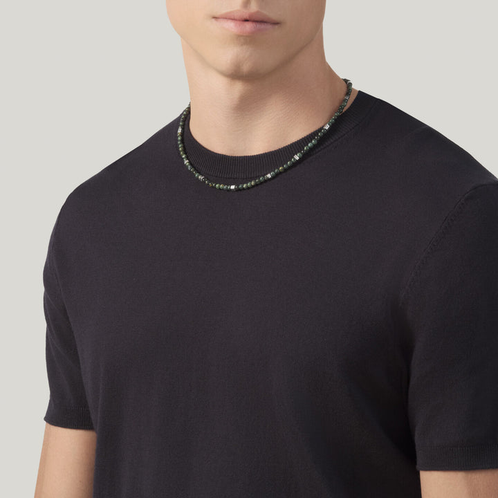 Giovanni Raspini tango jasper necklace Necklace in 925 silver and green jasper 12574