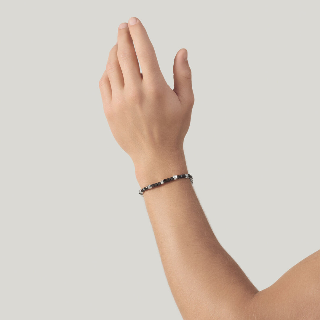 Giovanni Raspini black spinel bracelet dice Bracelet in 925 Silver and black spinel 12576
