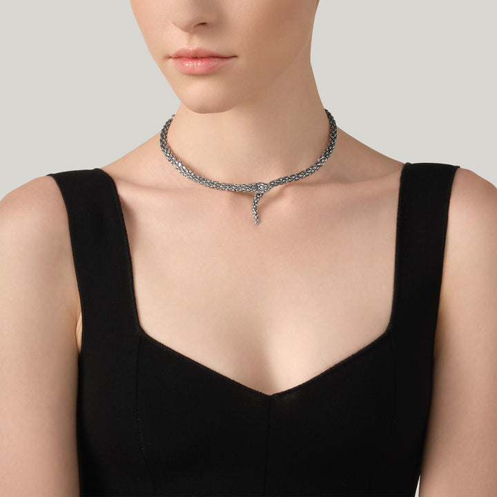 Giovanni Raspini snake necklace 925 Silver Necklace 12589