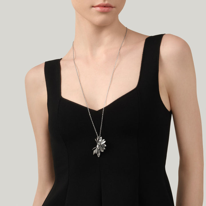 Giovanni Raspini skin pendant Necklace in 925 Silver 12597