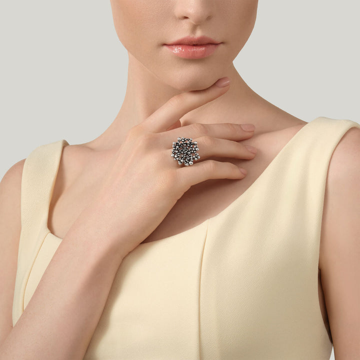 Giovanni Raspini perlage ring 925 silver ring 12608
