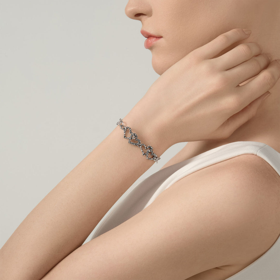 Giovanni Raspini small hearts bracelet 925 Silver Bracelet 12617