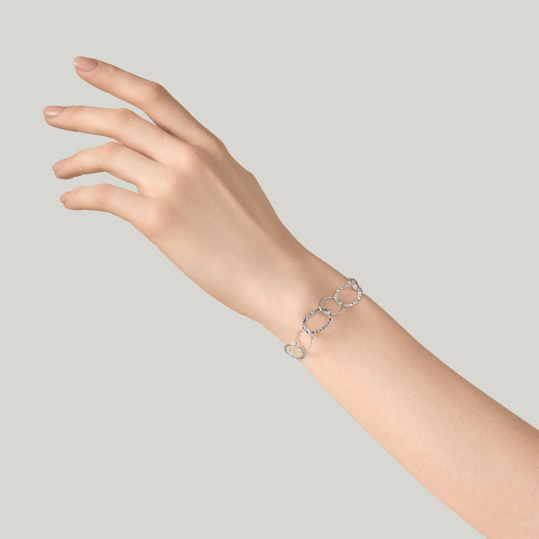 Giovanni Raspini alternating link bracelet 925 Silver Bracelet 12621