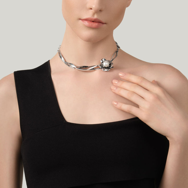 Giovanni Raspini magnolia necklace 925 Silver Necklace 12631