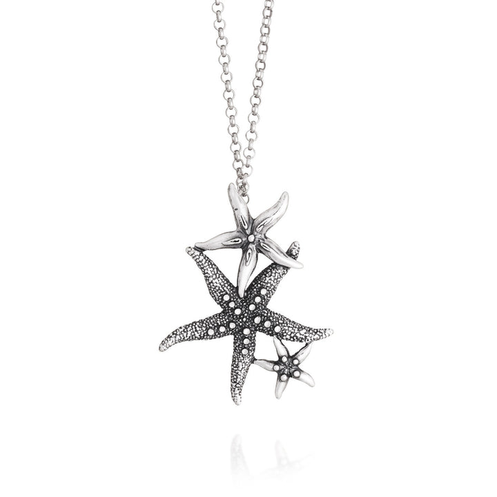 Giovanni Raspini starfish pendant Necklace in 925 Silver 12644