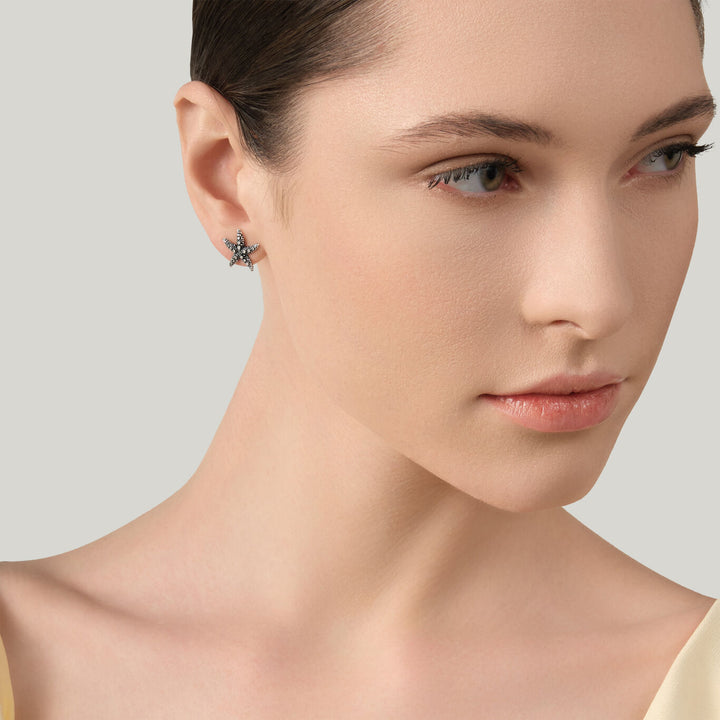 Giovanni Raspini earrings starfish shine mini Earrings in 925 Silver 12649
