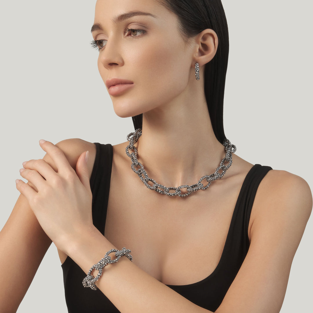 Giovanni Raspini Grand Perlage Bracelet - 925 Silver Bracelet - 12695