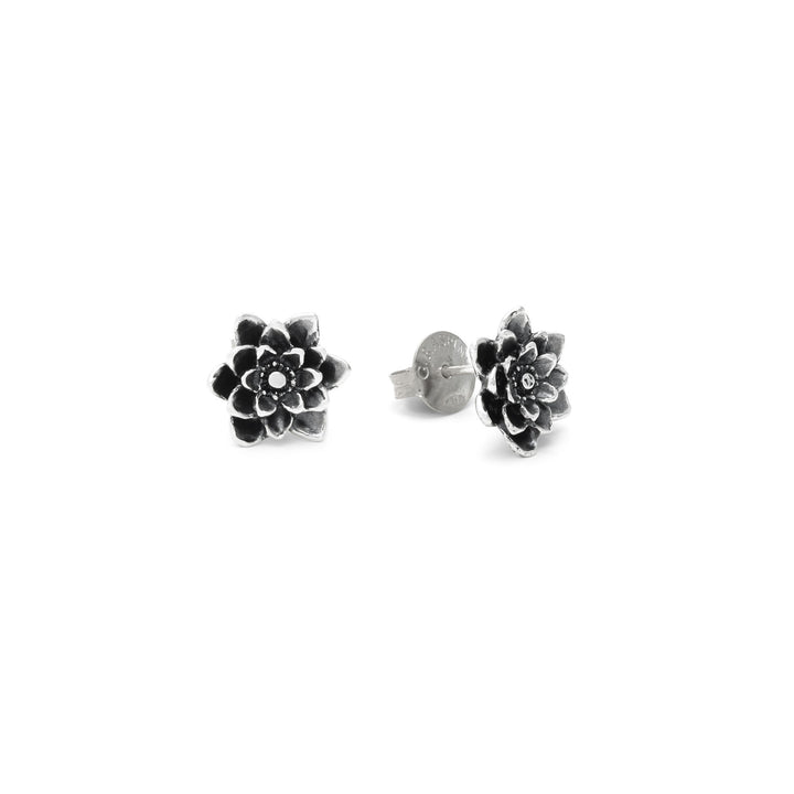 Giovanni Raspini Lotus Flower Earrings - 925 Silver Earrings - 12697