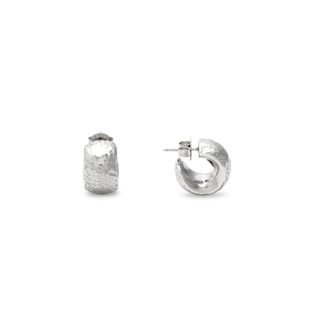 Giovanni Raspini Small Rock Earrings - 925 Silver Earrings - 12706
