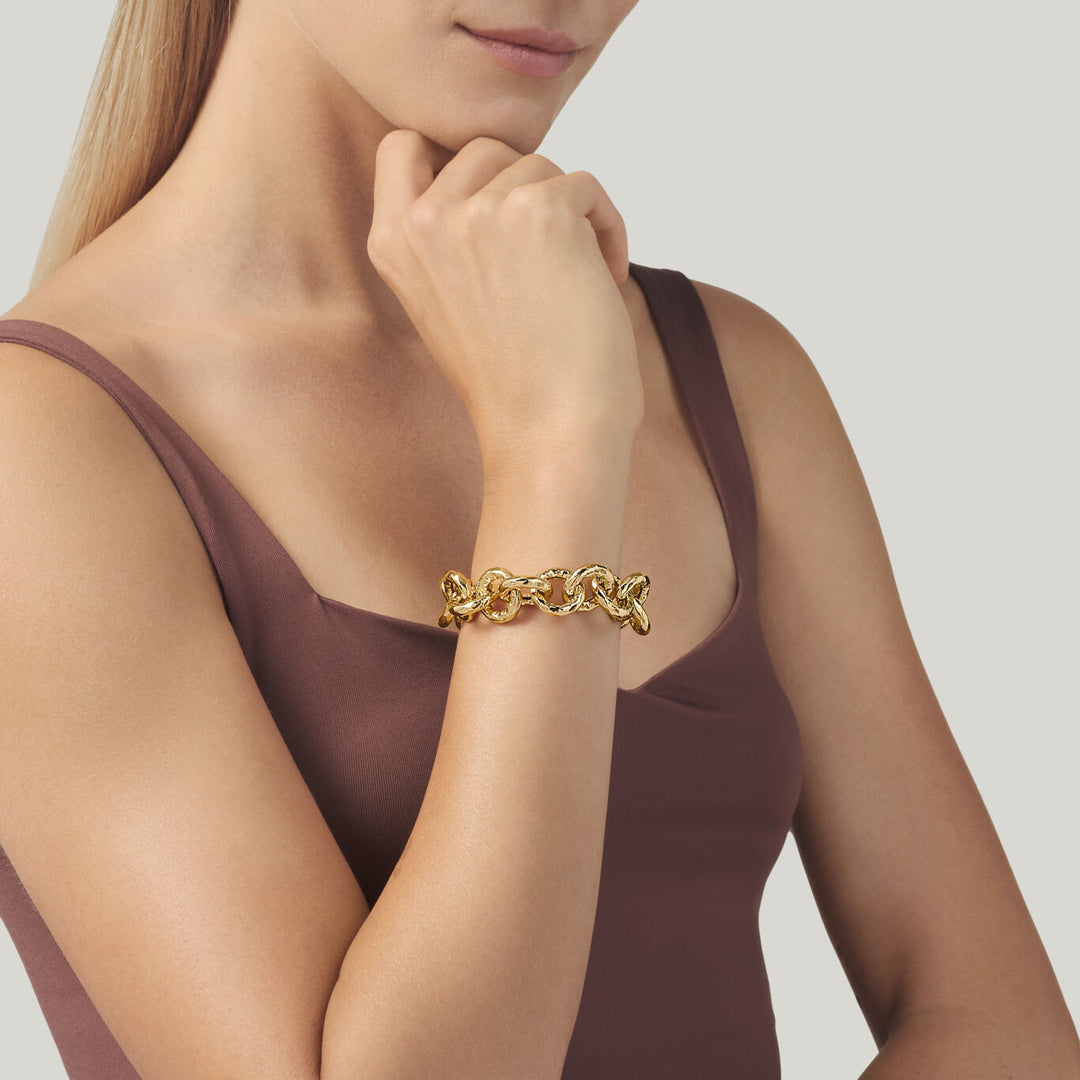 Giovanni Raspini Pueblo bracelet gilded bronze N0004