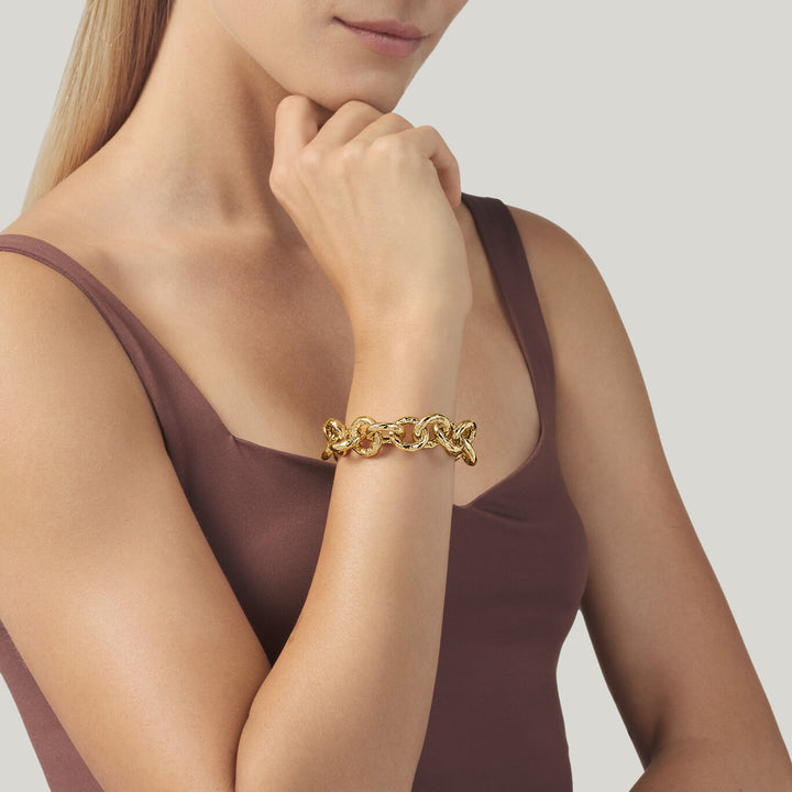 Giovanni Raspini Pueblo bracelet gilded bronze N0004
