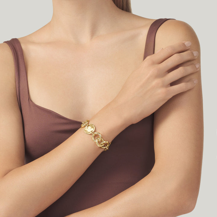 Giovanni Raspini Dakota bracelet gilded bronze N0010
