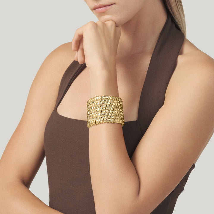Giovanni Raspini Arizona Bracelet Large gilded bronze N0015