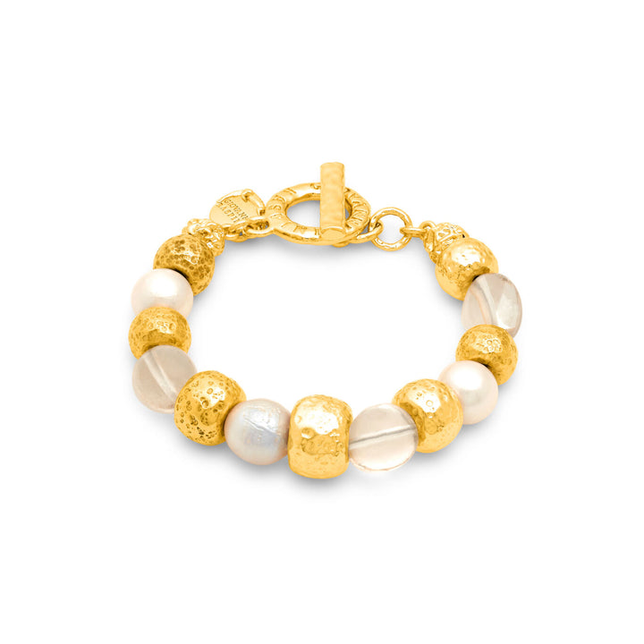 Giovanni Raspini Crystal Bracelet Gilt Bronze N0027