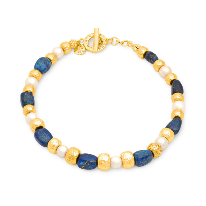 Giovanni Raspini Blue Nomad necklace gilded bronze N0030