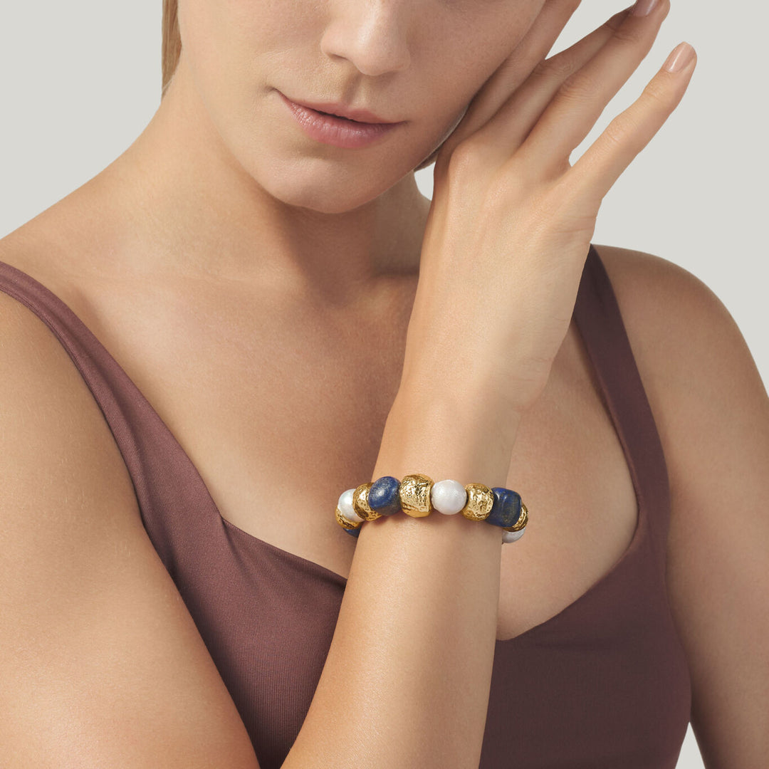 Giovanni Raspini Blue Nomad Bracelet Gilt Bronze N0031