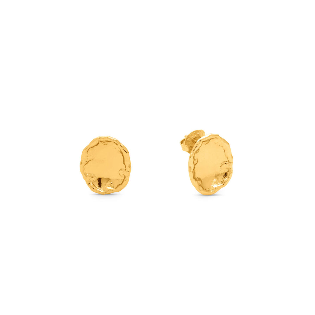 Giovanni Raspini small yuma earrings 18 kt gold plated earrings N0040