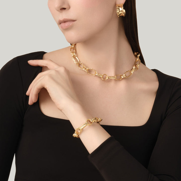 Giovanni Raspini yuma chain bracelet 18 kt gold plated bracelet N0043