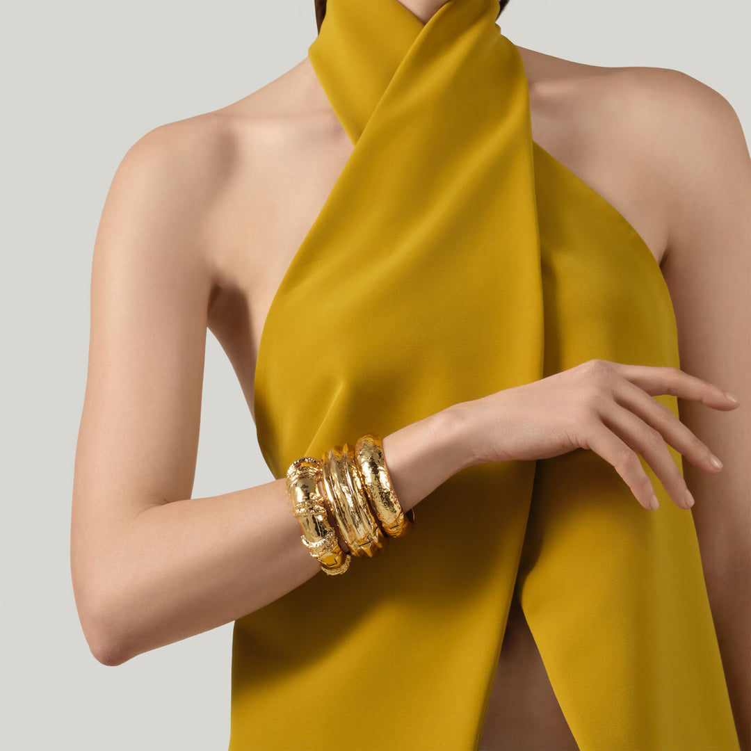 Giovanni Raspini small sand bracelet 18 kt gold plated bracelet N0044