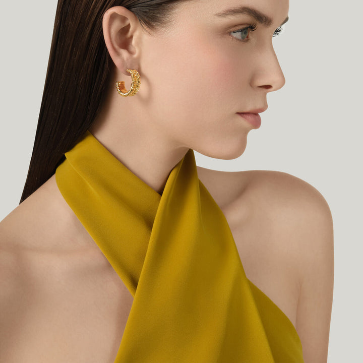 Giovanni Raspini olivia earrings 18 kt gold plated earrings N0056