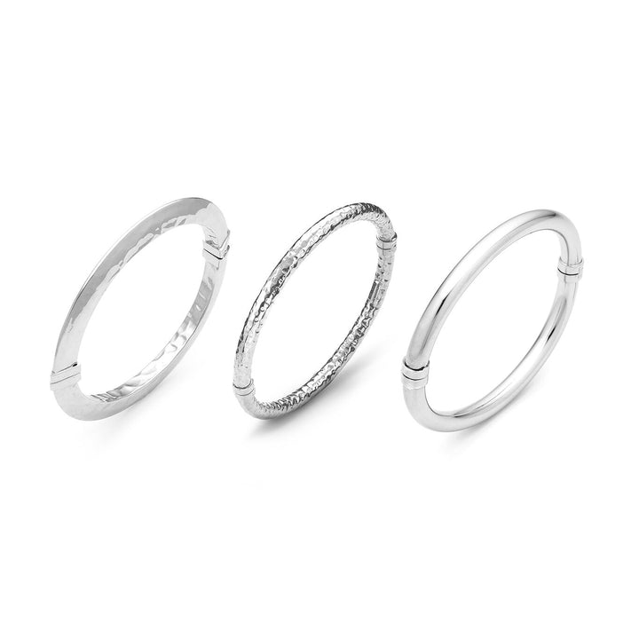 Giovanni Raspini silver rock bangle set 925 silver bracelets X01610