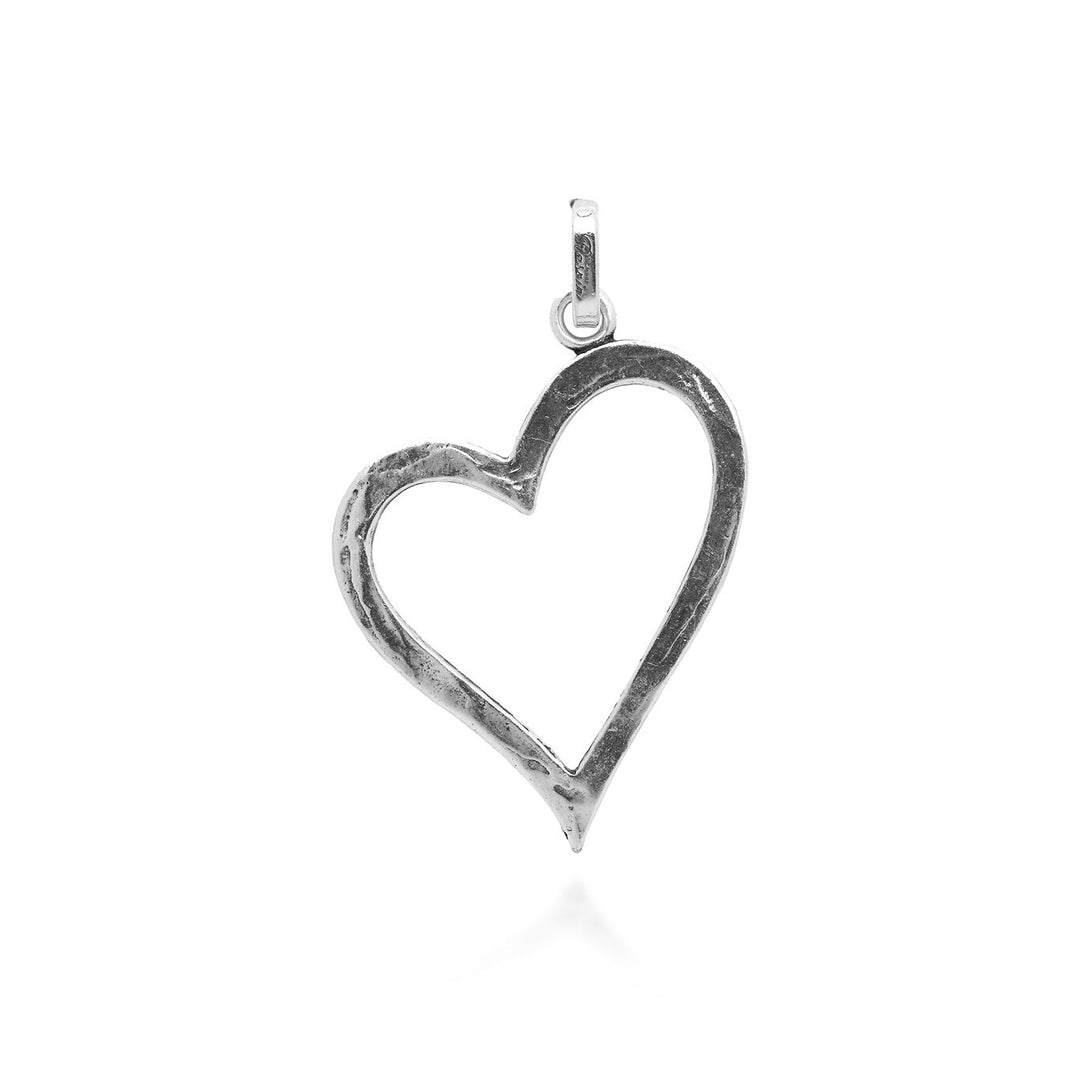 Giovanni Raspini heart charm super light large Charm in 925 Silver 06531