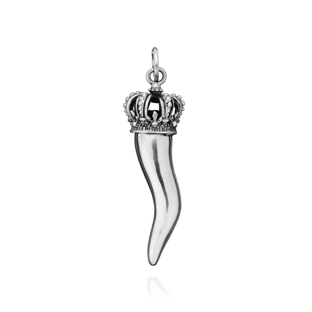 Giovanni Raspini medium horn charm crown Charm in 925 Silver 08760