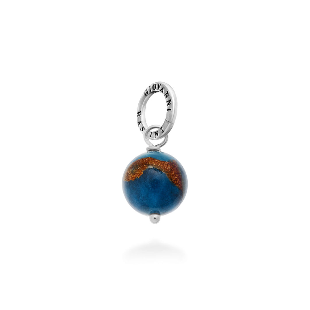 Giovanni Raspini Charm Blue Agate and Bronzite 10026