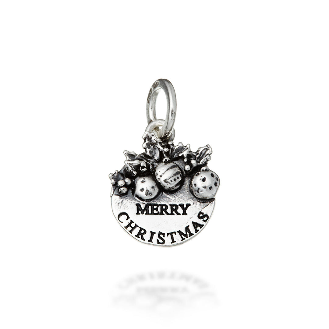 Giovanni Raspini Merry Christmas Medal Charm 10418